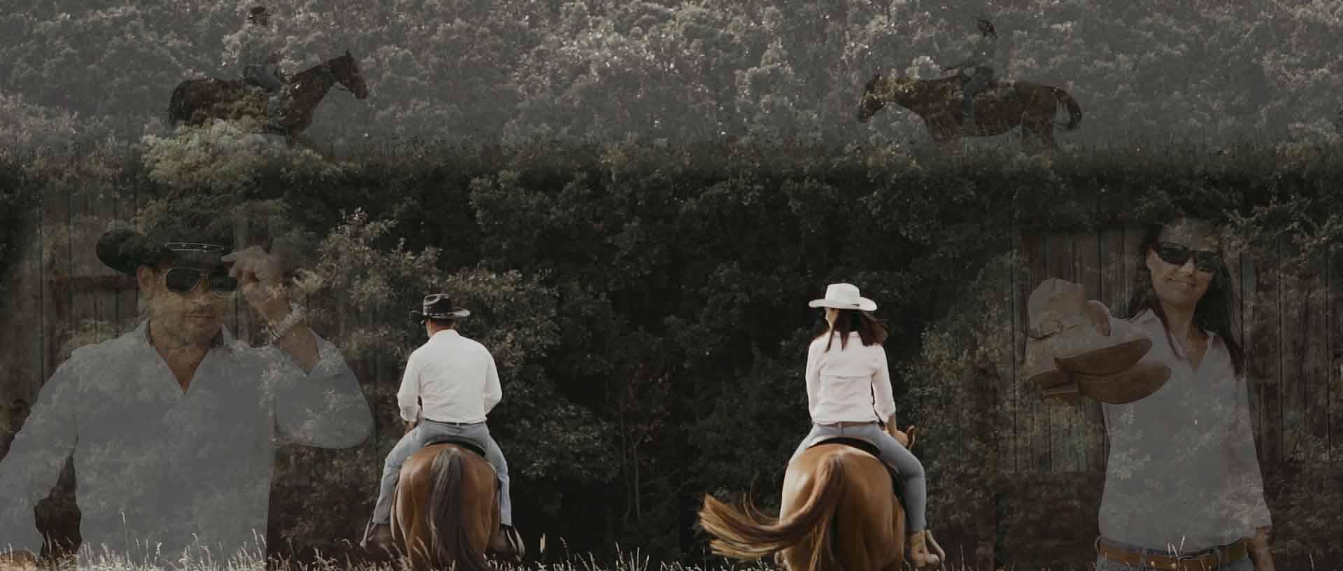 Külön napi kreatív esküvői videó készítése egy lovas tanyán
